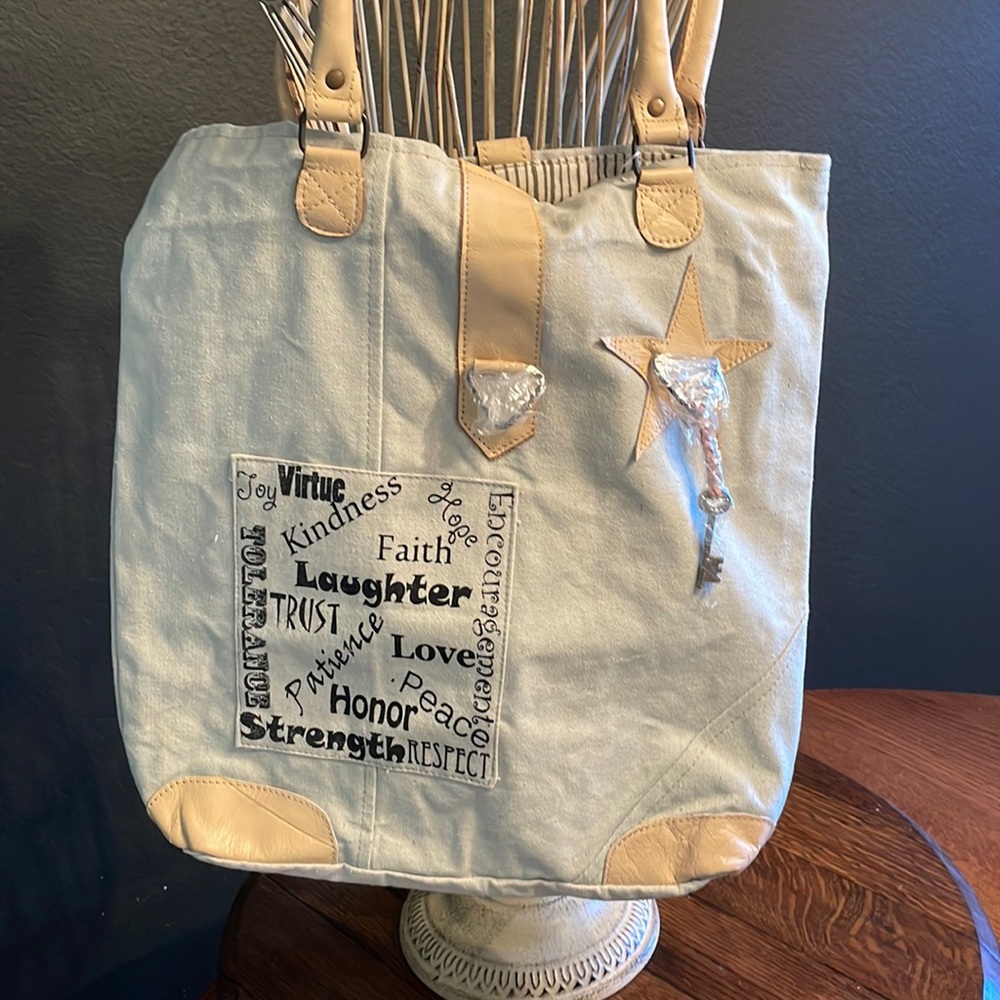 SOLD SOLD SOLD Virtues Canvas Tote